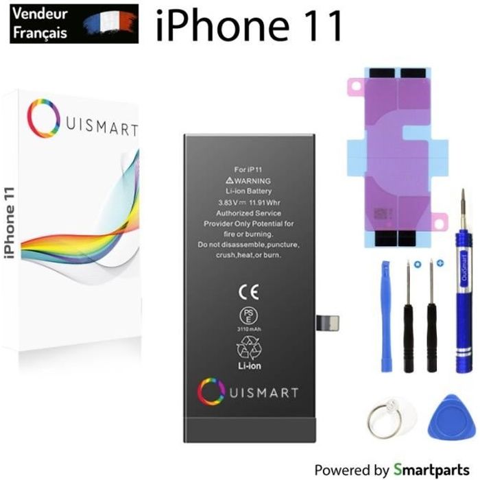 OuiSmart® BATTERIE POUR IPHONE 11 INTERNE NEUVE DE REMPLACEMENT