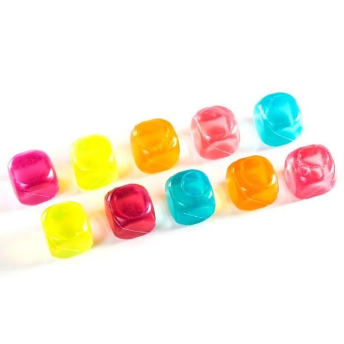 Glaçons cube couleur réutilisable (set de 30 Glaçons cube couleur réutilisable (set de 30
