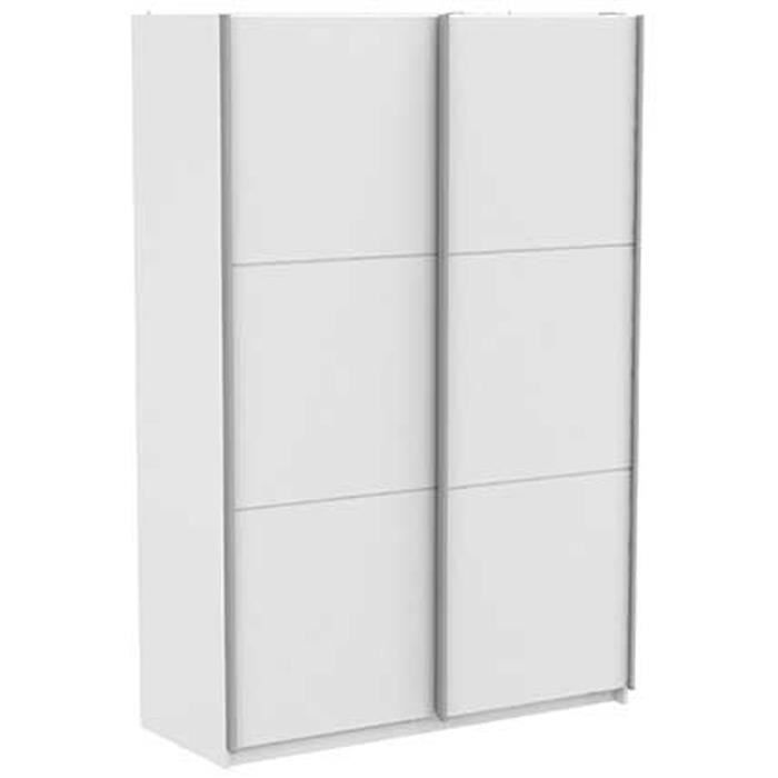 Armoire De 2 Portes Coulissantes Coloris Blanc Mat Dim 153 6 X 223 7 X 64 7 Cm Achat Vente Armoire De Chambre Armoire 2 Portes Coulissantes Cdiscount