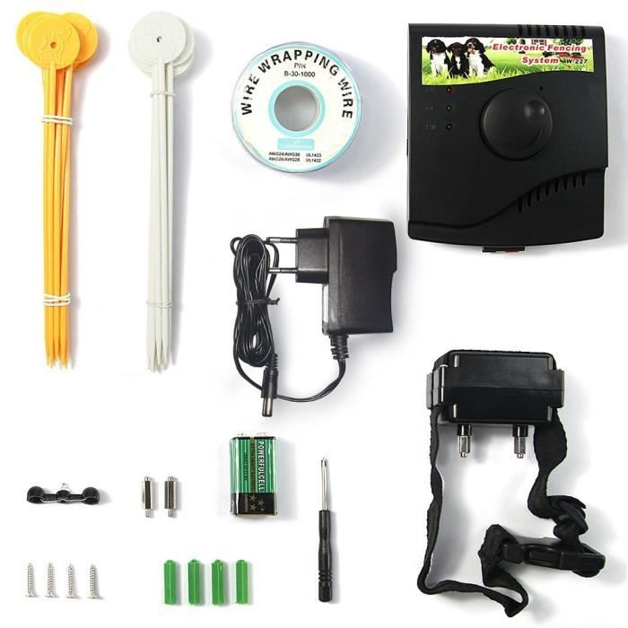 Meilleurs prix pour Clôture électrique pour chien - Métro - Collier système chocs - 9V - Sécurisé - Fiable