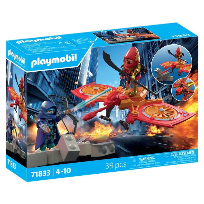 Playmobil Super héros 71833 Super héros avec drone contre le ninja - vue 3