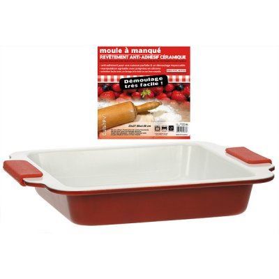 Teglia In Acciaio Inox 36x36cm Antiaderente Naturale - Plat Four Haut Per Forno, Senza PFOA - Foto 9