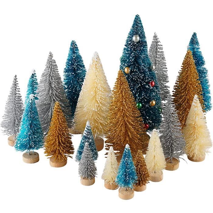 Mini Décorations De Noël – 39 Pièces En Résine Avec Ficelle Dorée, Pendentifs Sapin, Bricolage - 2