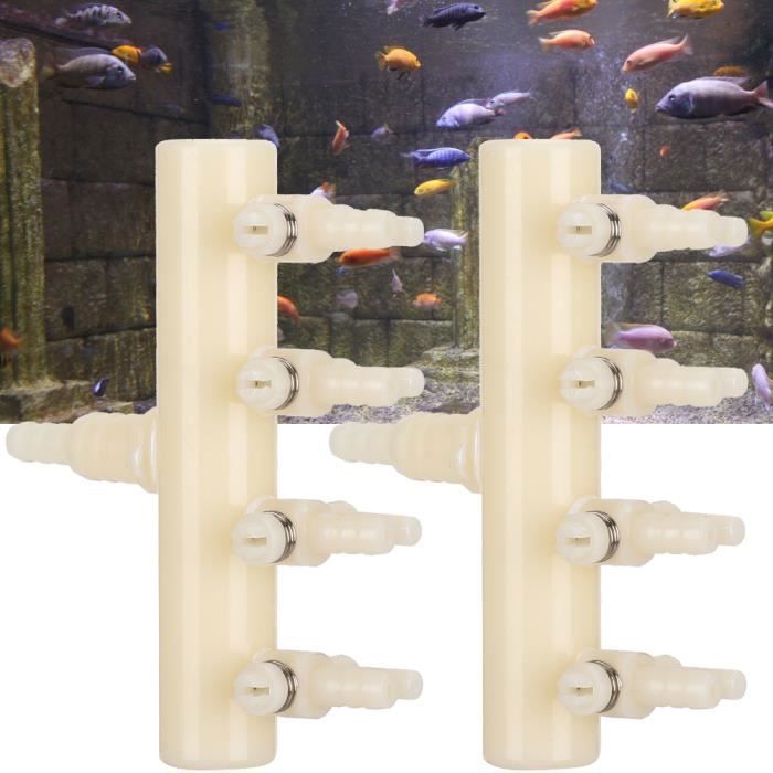 Meilleurs prix pour Clapet Diviseur Aquarium - SALUTUYA - Accessoire Réglable en Plastique - 2 voies, 4 voies, 6 voies