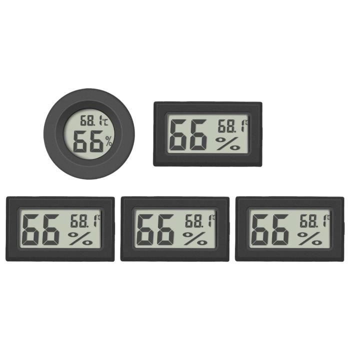 Lot De 3 Hygromètres Numériques TFA - Mesure Température Et Humidité - Smiley Confort, Support Rabattable - Pile Incluse, Blanc