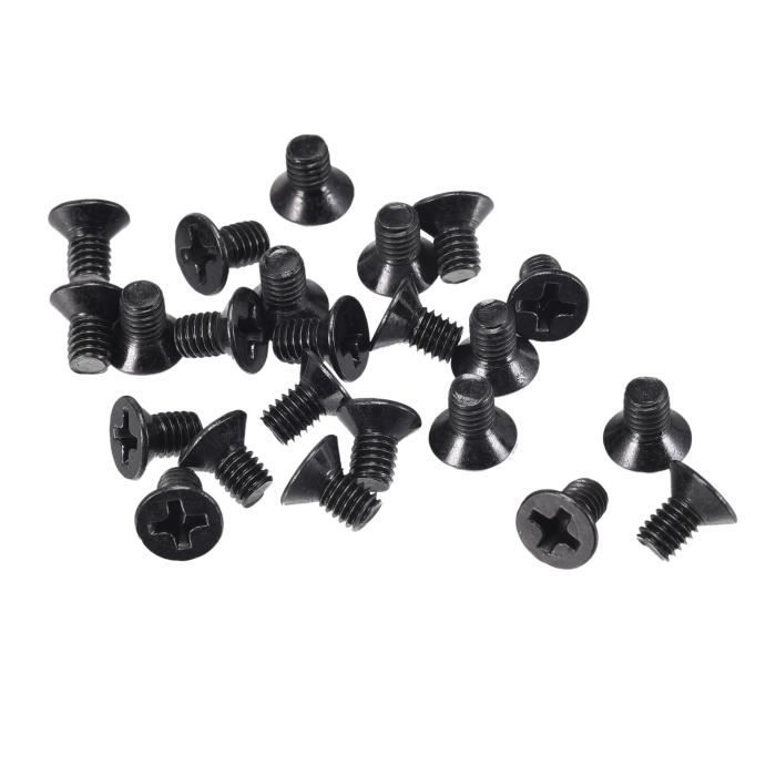 SOURCING MAP 50Pcs M3 x 28mm Vis à tête cylindrique à six pans creux
