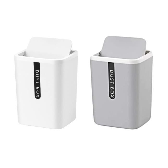 Mini Poubelle De Bureau Avec Couvercle Et Porte-stylo - Organisateur Ludique Design Roulettes - Recyclage Stylos