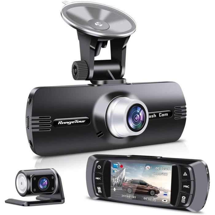 TTLIFE 3 Caméras Lens Dashcam Voiture Avant Arrière avec WiFi, Carte SD 64G,1080P HD Camera Embarquée Voiture Dash Cam Angle 170° - Auto