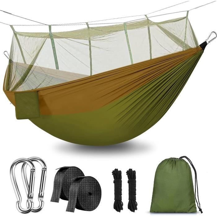 Hamac De Camping Avec Moustiquaire Et Bâche Anti-Pluie-Capacité De
