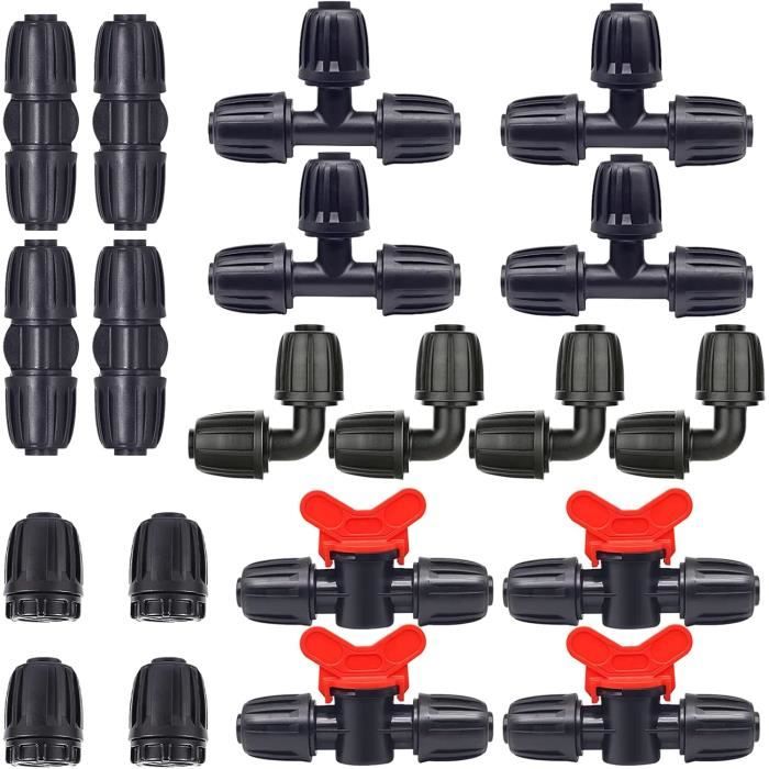 Lot De 20 Vannes D'Irrigation 4mm | Mini Robinets Goutte à Goutte | Contrôle De Débit Précise Pour Jardin & Serre - 5