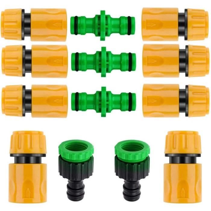 Kit Connecteurs Robinet Mitigeur - Adaptateur Pour Tuyau D'arrosage, Machine à Laver, Etc. - Compatible 15 à 23 Mm