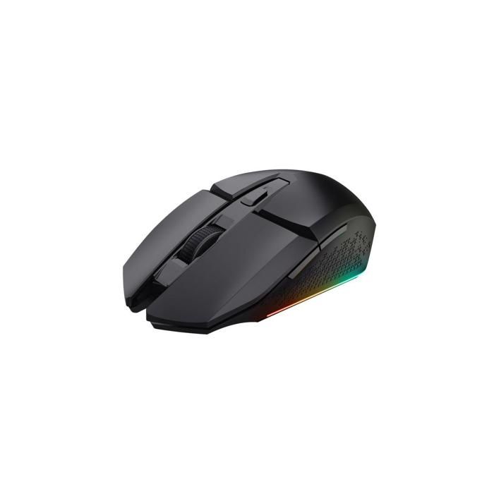 Trust Gaming GXT 110 Felox Souris Gamer sans Fil Rechargeable - 80 Heures d'autonomie, 800-4800 PPP, 6 Boutons, LED – Noir