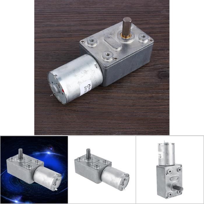 Moteur Réducteur DC 24V 300RPM Uxcell - Couple Élevé, Mini Boîte De Vitesses Métal