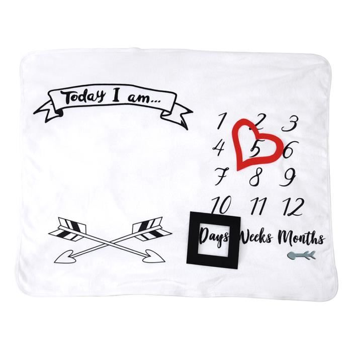 Couverture Mensuelle Pour Bebe Reperes Mensuels Filles Nouveau Nes Garcons Accessoires De Photo Photographie Personnalise Cdiscount Pret A Porter