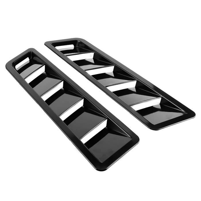 Garniture Panneau Verre Porte Arrière Jeep Wrangler JK/JKU 2011-2018 – 4 Portes, Look Premium Noir Aluminium