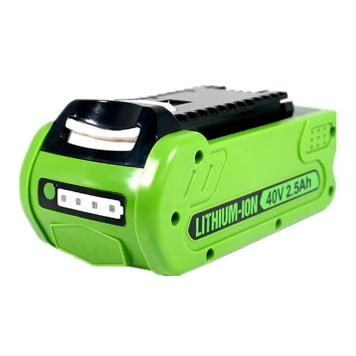 40V 2.5Ah G40B2 Batterie de Remplacement Batteries d'outils pour Greenworks G-Max Série 40V Tools 29472 29462 20672 20202