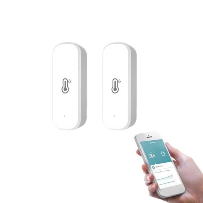 Thermomètre Hygromètre WiFi Tuya - Capteur Intelligent Température Et Humidité Pour Maison Connectée