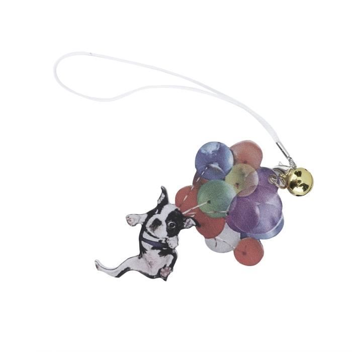 Pendentif Voiture Chiot Ballon Coloré - Décoration Acrylique Pour Rétroviseur, Mignon, 7x4 Cm, Style 2