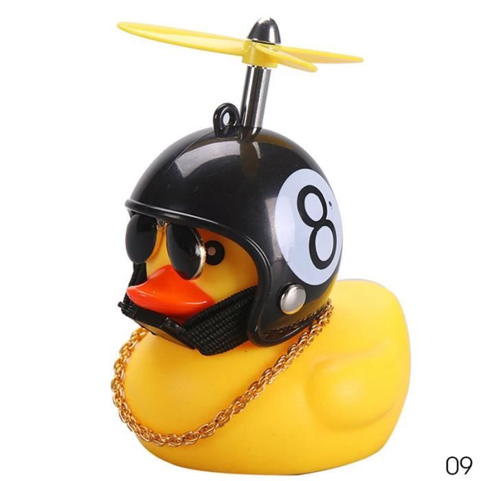 Cloche De Vélo Canard – Lumière, Klaxon Et Décoration – Pour Guidon Vélo Ou Casque
