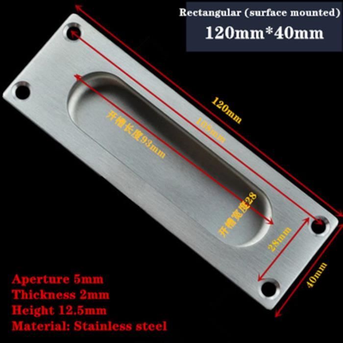 Poignée De Meuble Carrée 14x14 Mm Poignée En Forme D'étrier