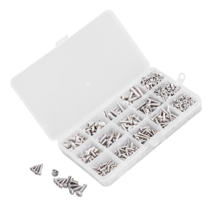 Coffret De 105 Pièces : Écrous Et Vis à Tête Fraisée Pour Métaux - SILVERLINE - Neuf