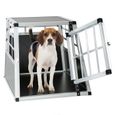 TECTAKE Cage de transport pour chien simple dos droit-1