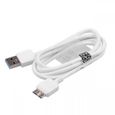 Chargeur pour Samsung Galaxy Note 3 / Samsung Galaxy S5 Cable USB Data Synchro Blanc 1m-1