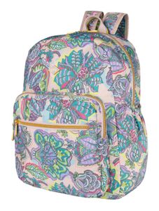 Sac à Dos Pliable Oilily – Motif Feuilles, Polyester, Dimensions 16x41x33 Cm (plié 30x15x16 Cm), Femme