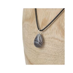 Collier Pendentif Fait Main Argent 925 Avec Pierre Fuchsite (rubis) Verte - Chaîne 18 Pouces - Neuf Sans Emballage