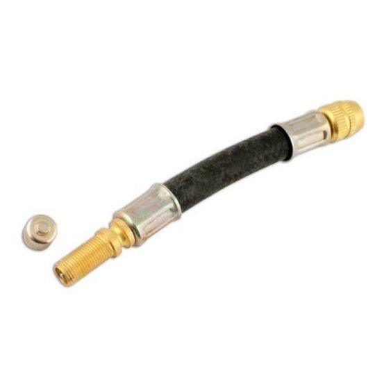 camion camionnette Adaptateur de bus x 2 Flexible caoutchouc pneu valve extension 180mm twin roue
