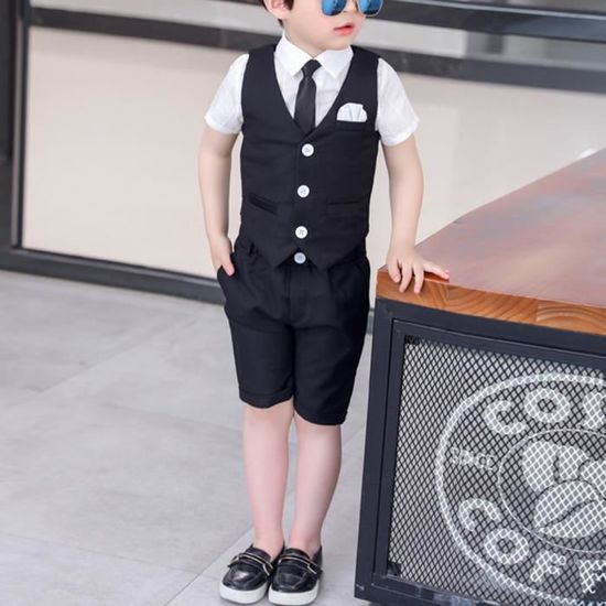 Costume Gar on Gentleman Tuxedo Suit Vetement Petit Garcon Costume