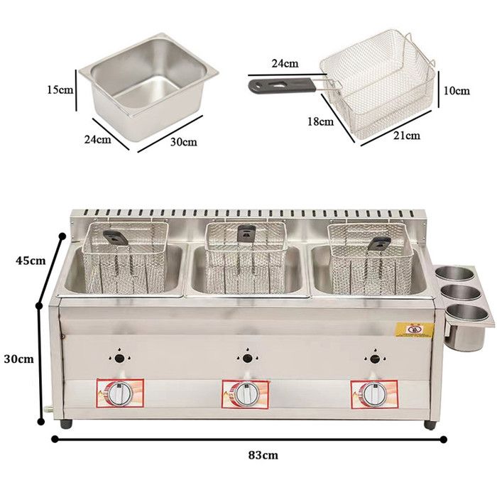 Friteuse Professionnelle 8 Litres Avec Vidange PROFRI 8V