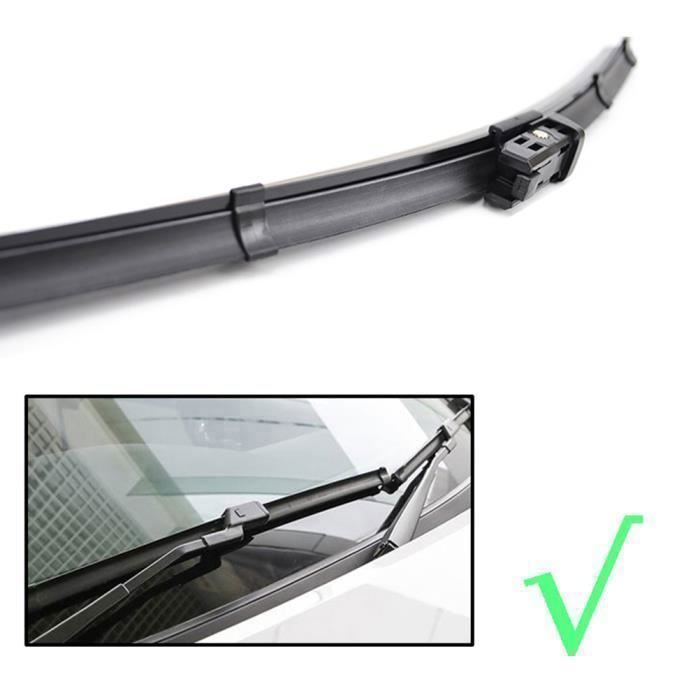 Kit Essuie-Glace ARRIÈRE Pour VW Tiguan 2007-2017 - Balai + Bras Complet - En Caoutchouc Naturel Et Plastique - Installation Facile Sans Outil