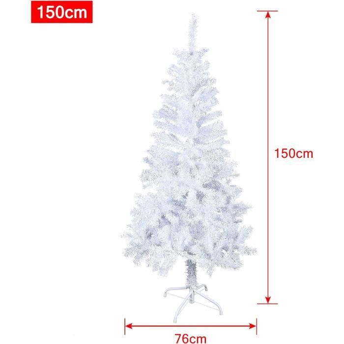 Sapin de Noël artificiel 150 cm avec neige