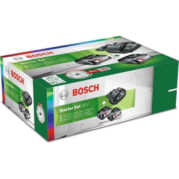 Bosch Set de démarrage de batterie 18V / 1 x 2,5 Ah avec chargeur
