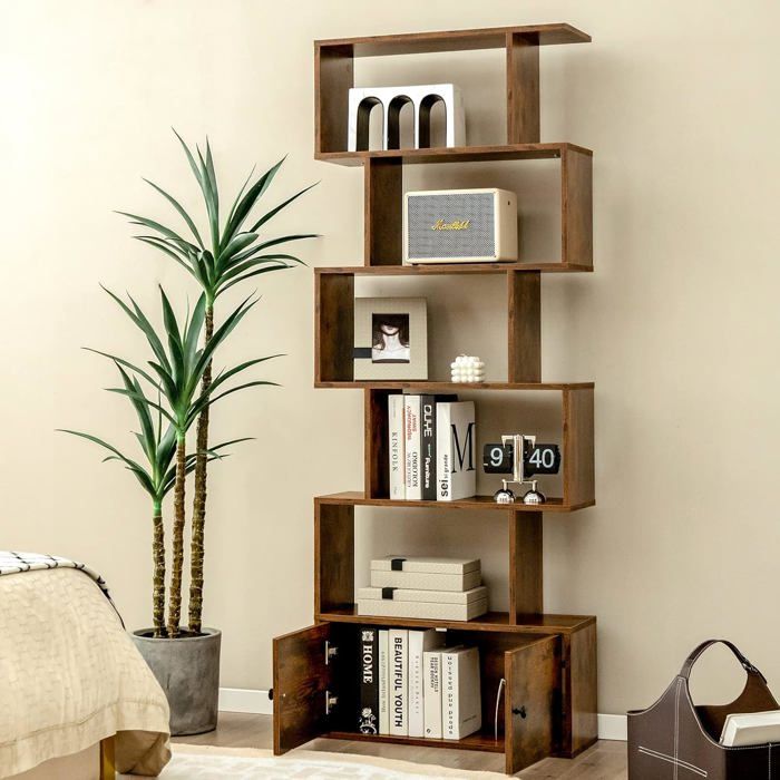 Bibliothèque échelle 200 cm en bois massif recyclé - CHALET
