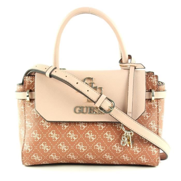 GUESS Esme Small Society Satchel Cinnamon 79596 Achat Vente