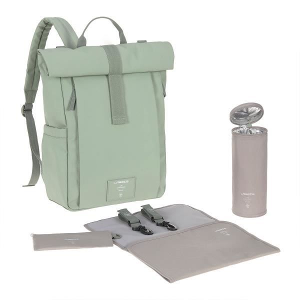 Sac a Dos a Langer Lassig Green Label Rolltop Up Vert Marque LASSIG Quotidien Polyester Recycle
