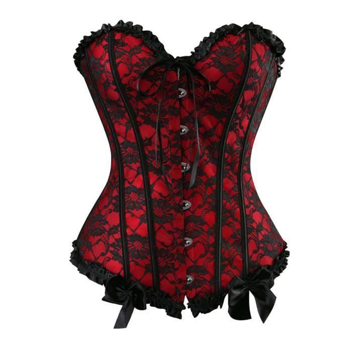 Corset Bustier Sans Bretelles Pour Femme - Avec Lacets Et Baleines, Fermeture Devant - Tissu Polyester, Coloris Variés