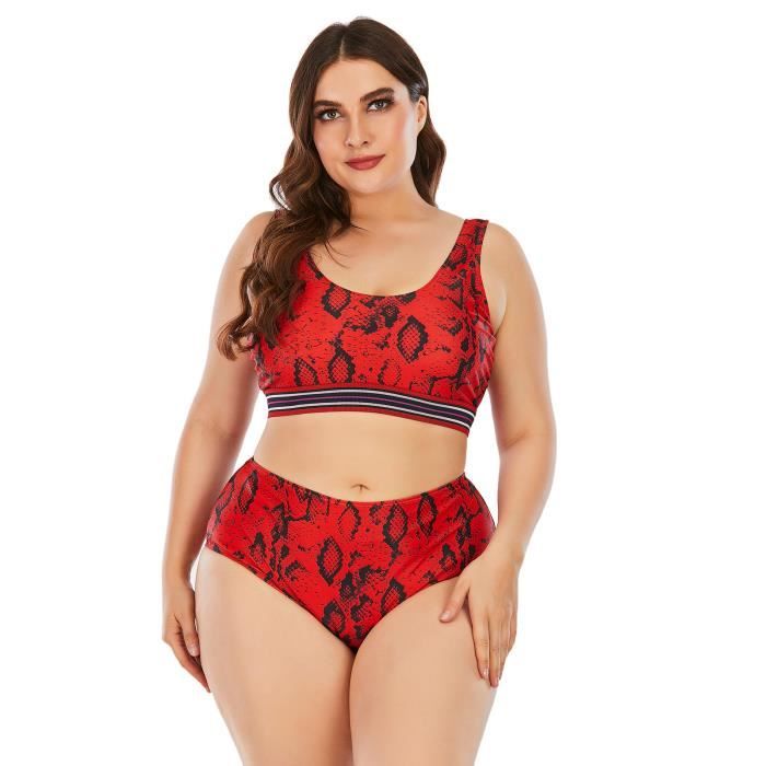 Beachsissi Maillot De Bain Femme Deux Pièces Imprimé Floral Col En V - Froncé Avec Contrôle Du Ventre Pour Plage Et Vacances