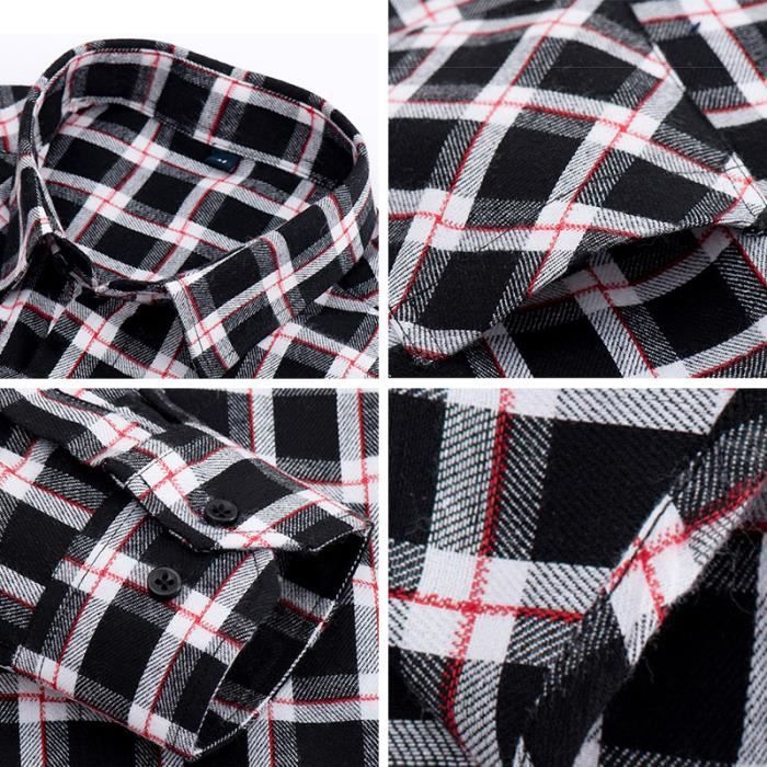 Chemise Vintage Homme Croft & Barrow - Rouge, Manches Longues, Taille L