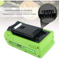 40V 2.5Ah G40B2 Batterie de Remplacement Batteries d'outils pour Greenworks G-Max Série 40V Tools 29472 29462 20672 20202 -2