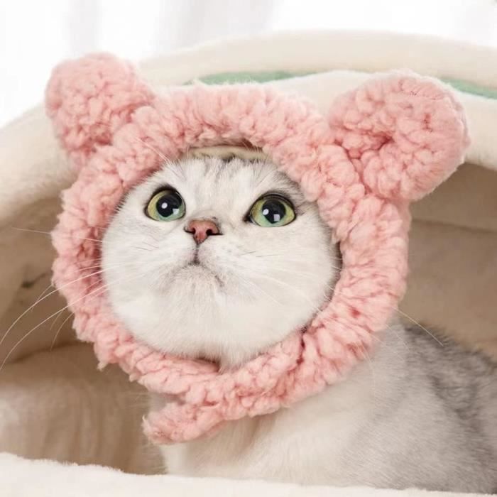 SelfLove Chapeau de Compagnie Poulpe pour Petit Chien Chat Chiot Accessoires Costume Ajustable Cosplay Crinière Casquette Halloween Fête