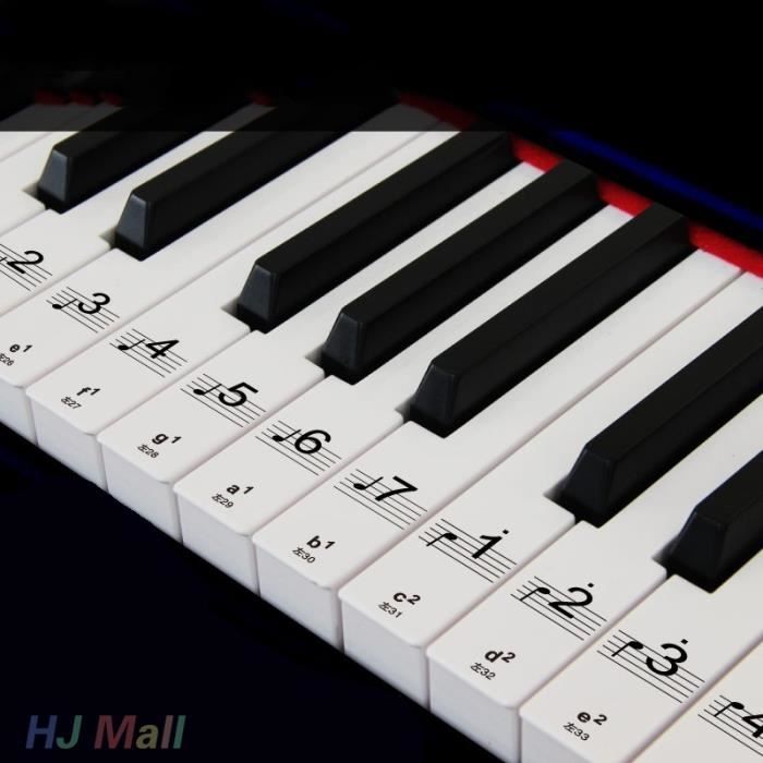 Autocollant piano clavier - Sticker A moi Etiquette & Autocollant