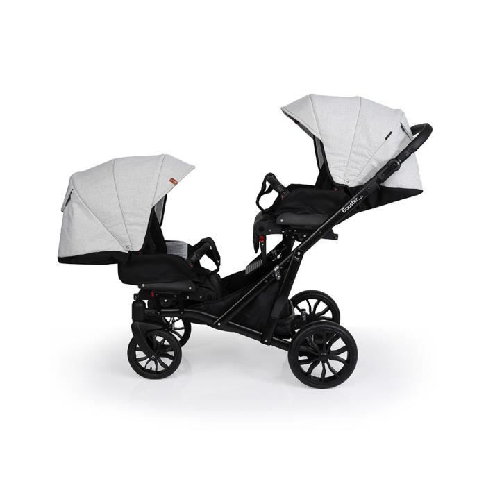 Poussette pour jumeaux shop avec siege auto