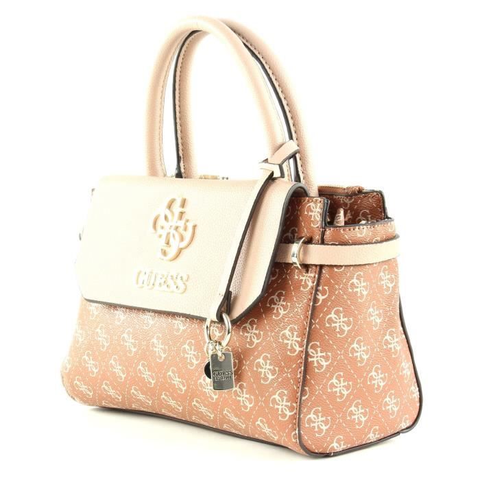GUESS Esme Small Society Satchel Cinnamon 79596 Achat Vente