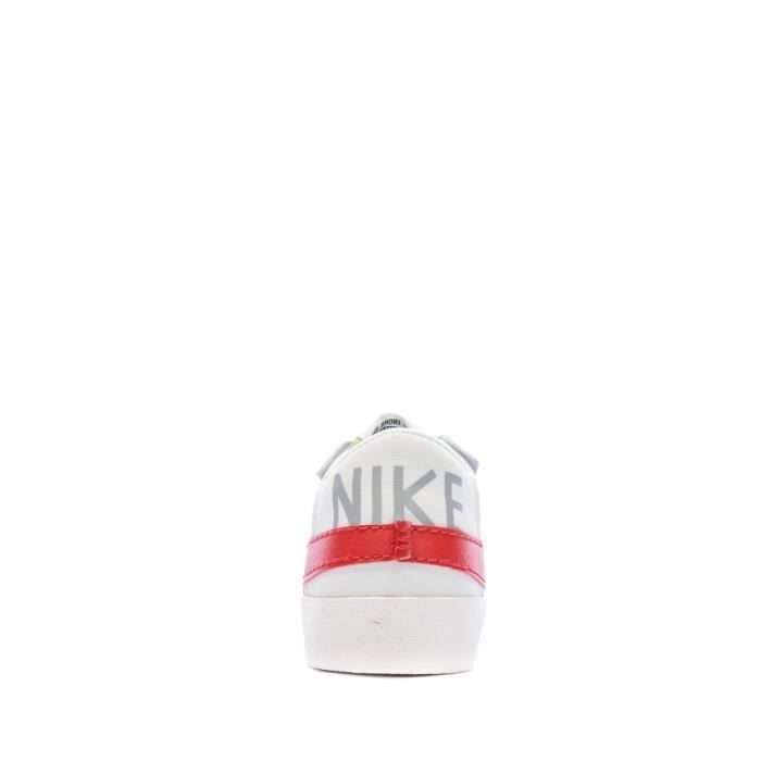 Baskets Gris Rouge Homme Nike Blazer Jumbo Red Cdiscount Chaussures