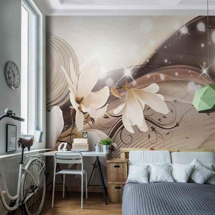 Papier Peint Intissé 396 X 280 Cm Fleurs De Magnolias | Toison