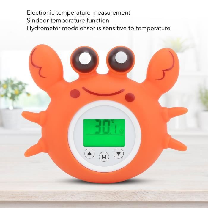 Tigex Thermomètre de bain | Thermomètre numérique Crabe 