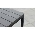 Table haute de jardin - 90 x 80 x 97 cm - Aluminium - Oviala - Gris-3